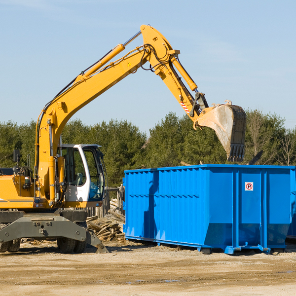 are there any restrictions on where a residential dumpster can be placed in Moultrie County